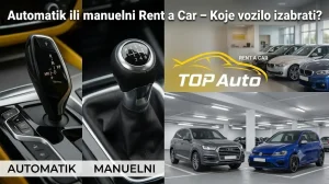 Automatik ili manuelni rent a car vozilo za iznajmljivanje